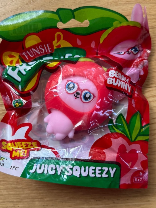 JA-RU Other - Ja-Ru Funsie Frootsies Berry Bunny 🐰 Squeeze Me
